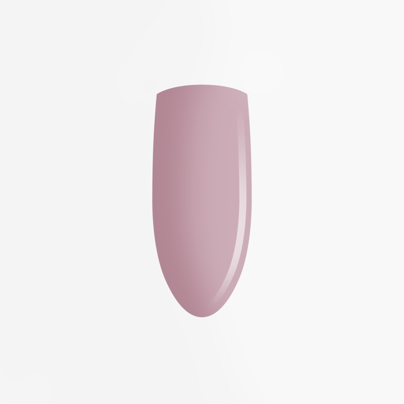 Lekko transparentny cielisty odcień nude z przewagą różowego - lakier hybrydowy Eclair Celia