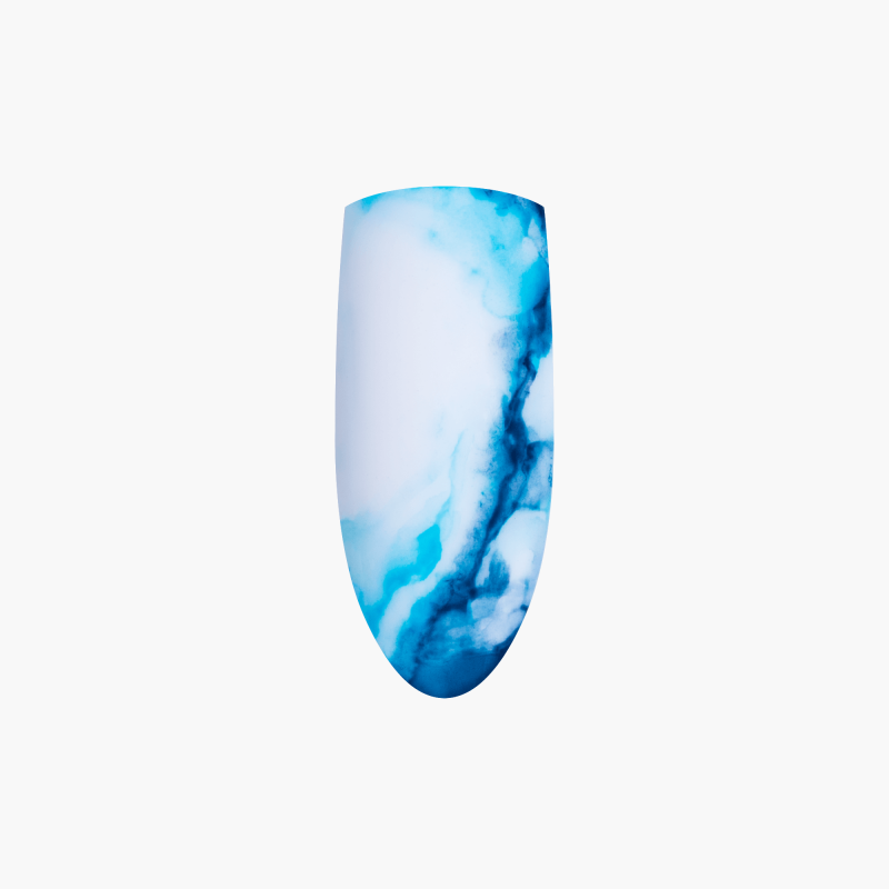 Blue Ocean Marble Nail Art Tutorial – Nail Thoughts