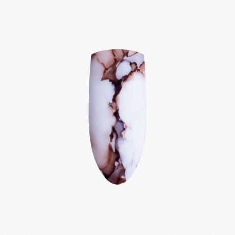 Marble Effect Brown Eclair decorations