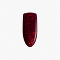 A glitter nail polish in a seductive shade perfectly suited to evening wear.