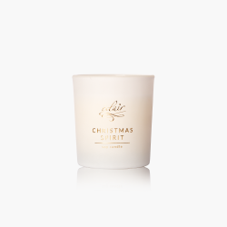 A natural scented candle with a festive aroma.