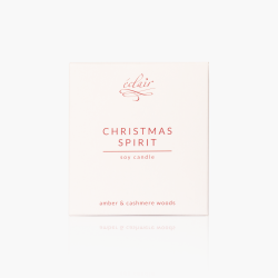 An aromatic Christmas in the glow of an Eclair scented candle.