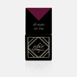 butelka wiśniowego lakieru hybrydowego do paznokci All Eyes On Me 7ml Eclair Nail