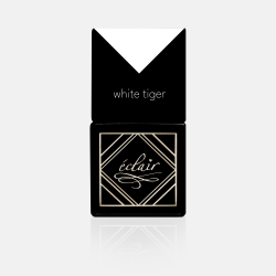 biały lakier hybrydowy Eclair White Tiger 7ml o gęstej konsystencji i doskonałym kryciu