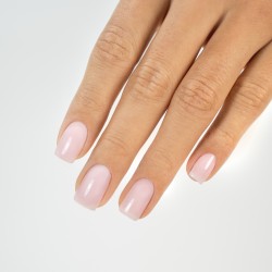 stylizacja paznokci różową bazą hybrydową Ballet Base Simply Mani by Eclair 7ml