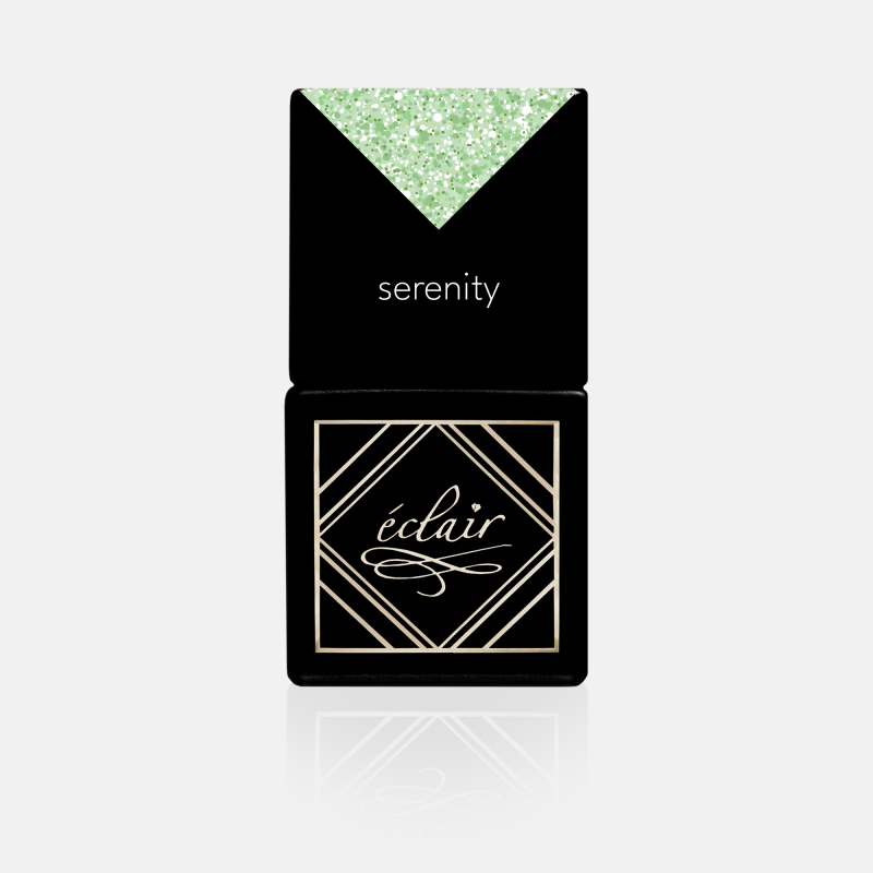 jasnozielony brokat lakier do paznokci Eclair SERENITY 7ml