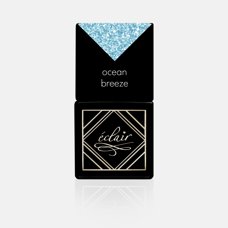 niebieski błękitny brokat lakier do paznokci Eclair OCEAN BREEZE 7ml