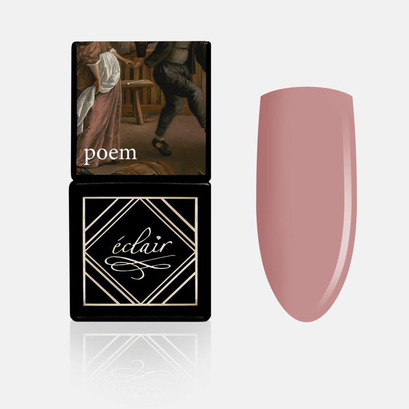 rozbielony różowy lakier hybrydowy Poem Eclair 7ml