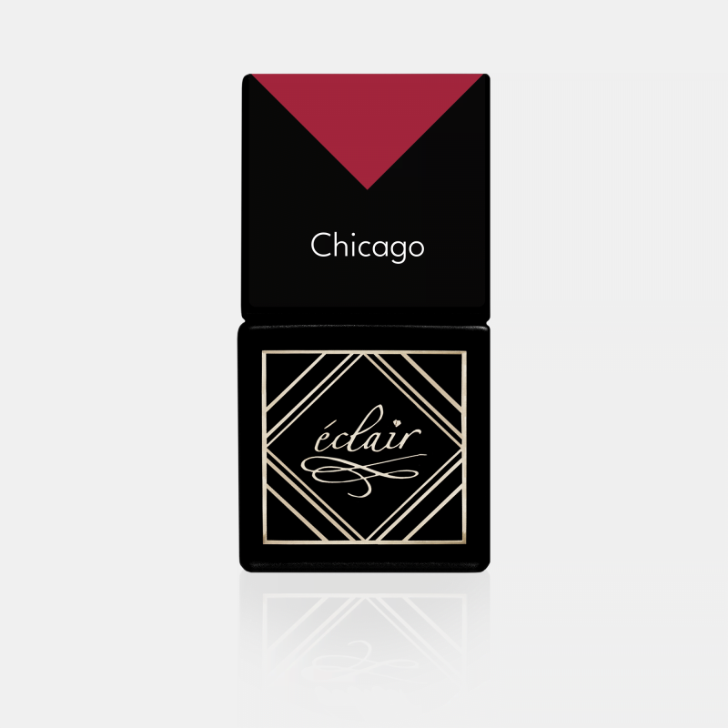 butelka czerwonego lakieru hybrydowego Eclair Chicago 7ml