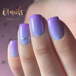 ombre na paznokciach wykonane lakierem freshmaker 7ml i viva la juicy 7ml Eclair Nail