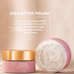 peeling solny do ciała z masłem shea Sensual Cashmere Shea Butter Peeling Eclair Body&Mind