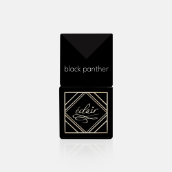 butelka czarnego lakieru hybrydowego Eclair Nail Black Panther 7ml