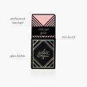 różowy żel do paznokci z drobinkami w butelce Click Gel GLOW Eclair - zdjęcie 12