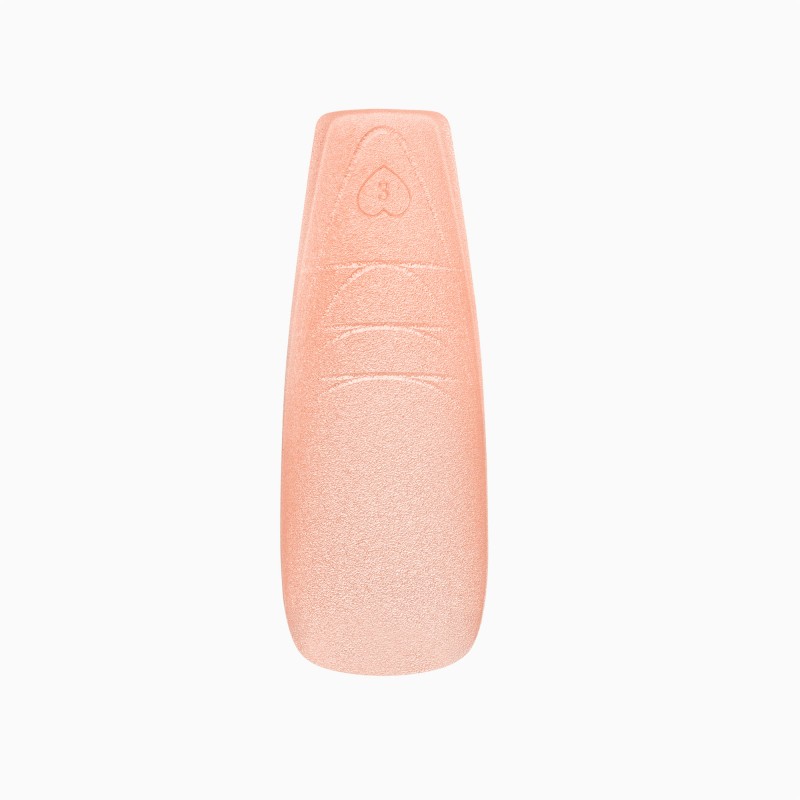 beżowy tips na paznokcie Easy Gel Tips Balerina Nude Eclair Nail