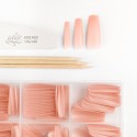 tipsy na paznokcie w kolorze beżowym Easy Gel Tips Balerina Nude - zdjęcie 1