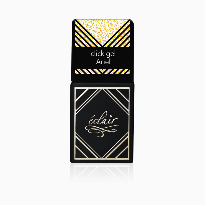 transparentny żel w butelce z drobinkami Click Gel Ariel 14ml Eclair Nail transparentny żel w butelce z drobinkami Click Gel Ariel 14ml Eclair Nail - zdjęcie 1