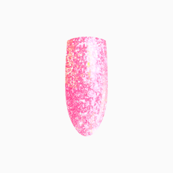 transparentny żel w butelce z różowymi drobinkami brokatu Click Gel AURORA 14ml Eclair Nail