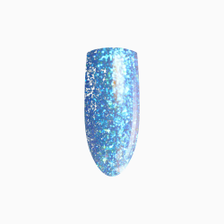 żel w butelce z niebieskim brokatem Click Gel ELFY 14ml Eclair Nail