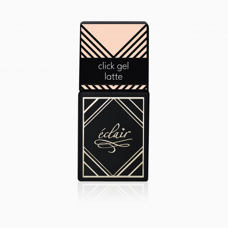 beżowy kolor żelu do paznokci w butelce Click Gel LATTE 14ml Eclair Nail - zdjęcie 1