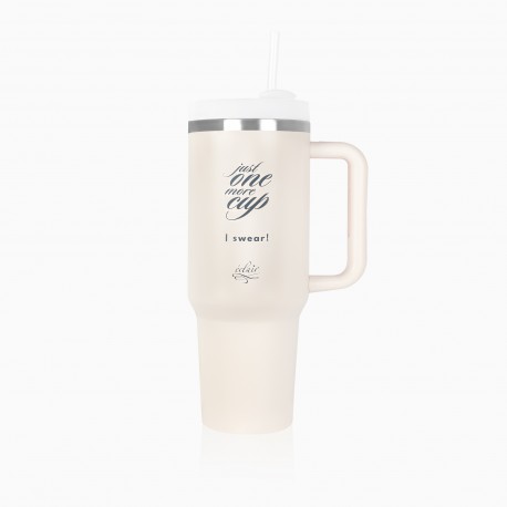beżowy kubek termiczny 1180ml Eclair Nail - zdjęcie 1