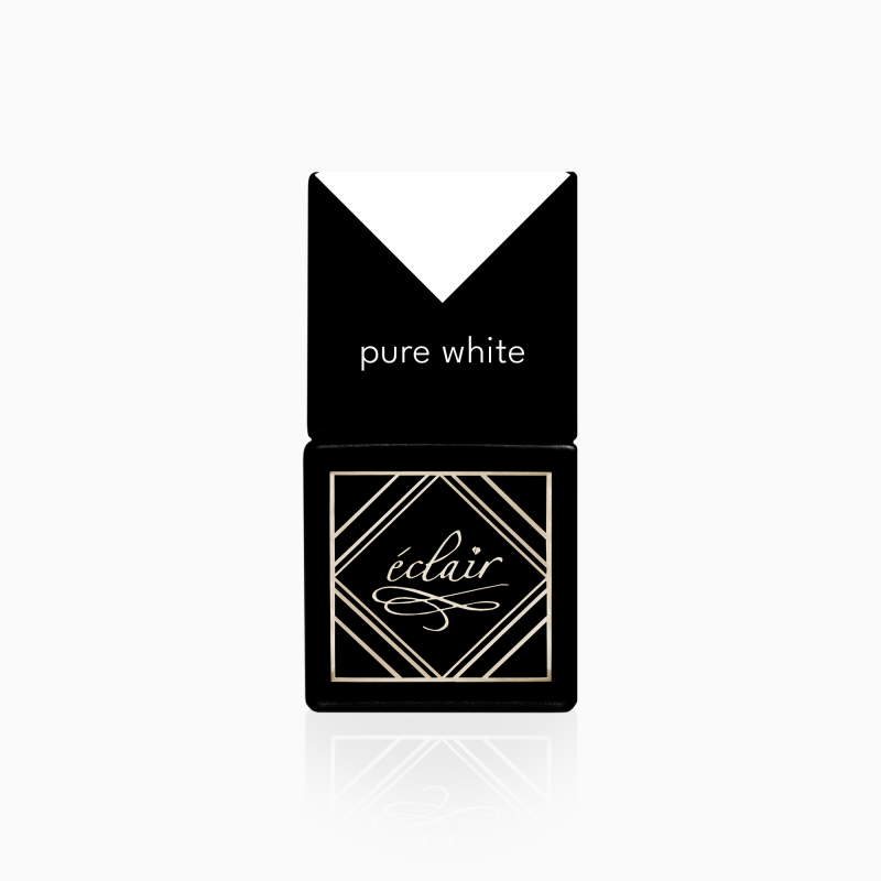 butelka białego lakieru hybrydowego Pure White 7ml Eclair Nail