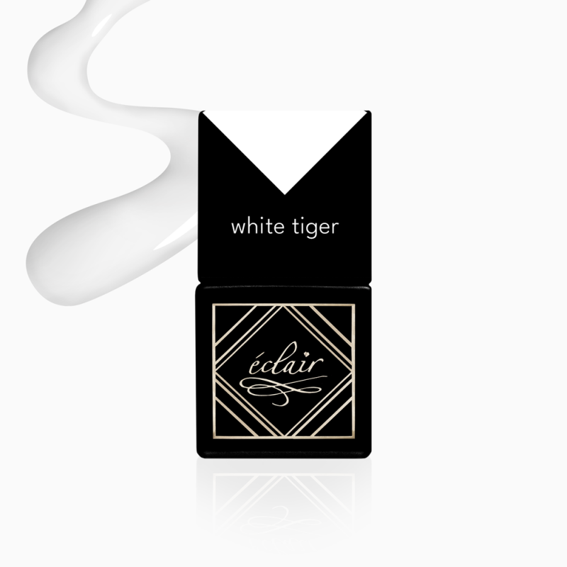 biały lakier hybrydowy White Tiger 7ml Eclair Nail biały lakier hybrydowy White Tiger 7ml Eclair Nail - zdjęcie 1