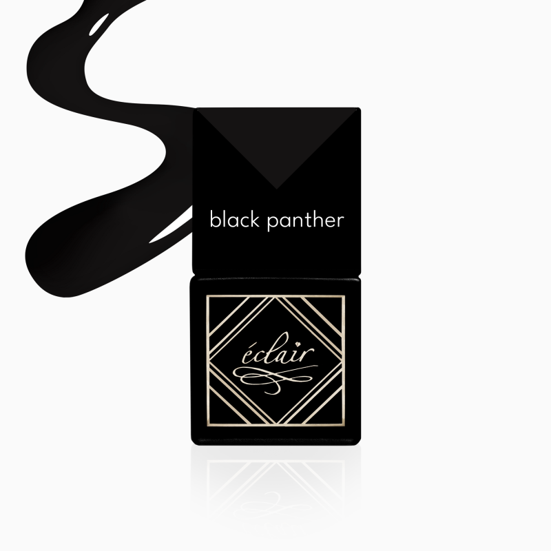 czarny lakier hybrydowy Black Panther 7ml Eclair Nail czarny lakier hybrydowy Black Panther 7ml Eclair Nail - zdjęcie 1