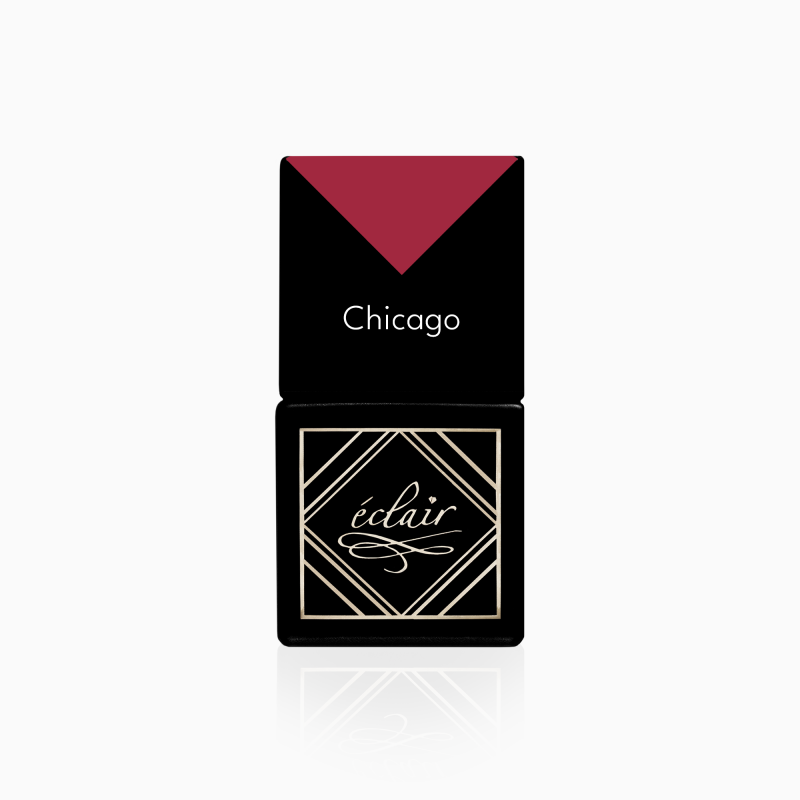 butelka czerwonego lakieru hybrydowego Eclair Chicago 7ml