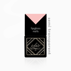 lakier hybrydowy Eclair Lipgloss - półtransparentny odcień różu