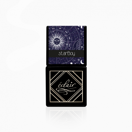 granatowy lakier hybrydowy z drobinkami Starboy Eclair 7ml - zdjęcie 1