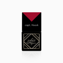 butelka czerwonego lakieru hybrydowego Capt. Hoock 7ml Eclair Nail