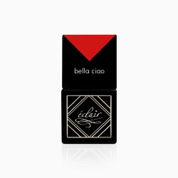 butelka czerwonego lakieru hybrydowego Bella Ciao 7ml Eclair Nail