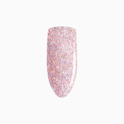 semitransparentny lakier hybrydowy z drobinkami Imagination 7ml Eclair Nail