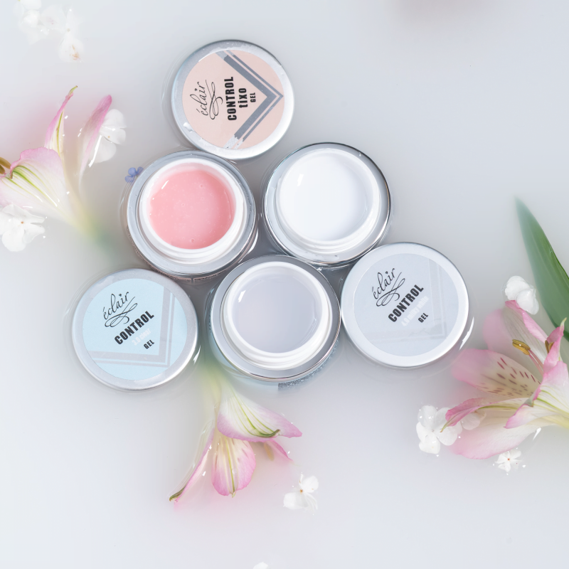 mleczno bialy kolor żelu do paznokci Control Gel 4.0 MILKY WHITE Eclair - zdjęcie 3