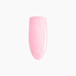 różowy perłowy kolor o semitransparentnej sile krycia - lakier hybrydowy PINK MERMAID od Eclair 7ml