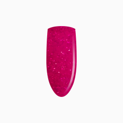 przezroczysty różowy lakier hybrydowy z drobinkami Raspberry TInt 7ml Eclair Nail