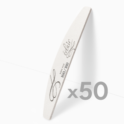 zestaw 50 pilników do paznokci Safe FIle o gradacji 100/180 Eclair Nail - idealny wybór dla salonów