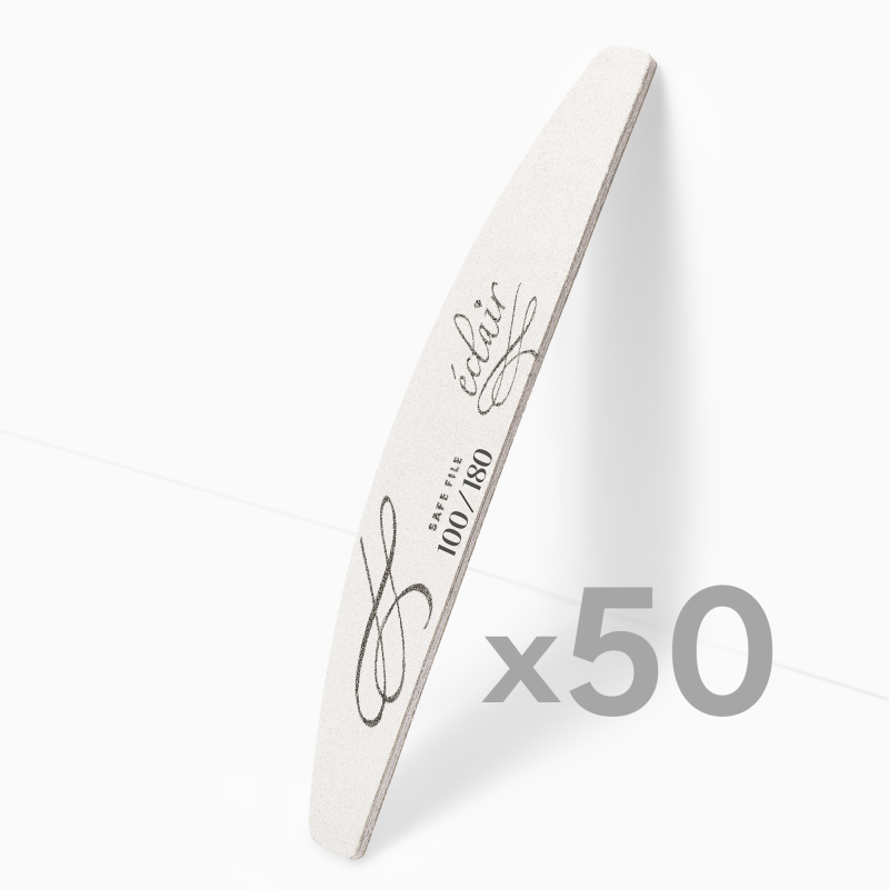 zestaw 50 pilników do paznokci Safe FIle o gradacji 100/180 Eclair Nail - idealny wybór dla salonów zestaw 50 pilników do paznokci Safe FIle o gradacji 100/180 Eclair Nail - idealny wybór dla salonów - zdjęcie 1