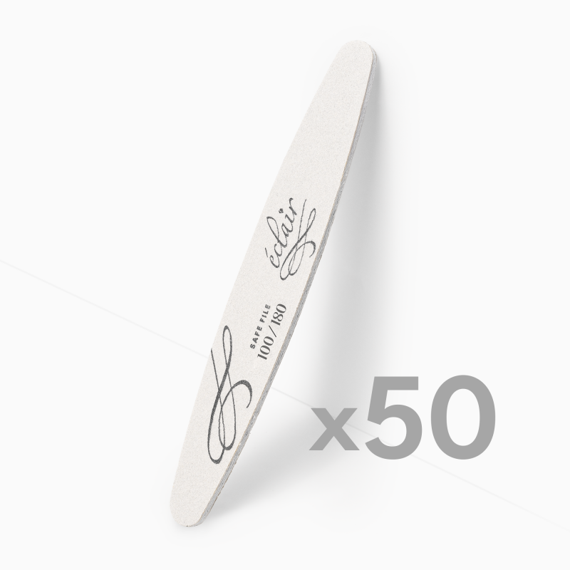zestaw pilników Safe File w kształcie elipsy - 50 sztuk Eclair Nail zestaw pilników Safe File w kształcie elipsy - 50 sztuk Eclair Nail - zdjęcie 1