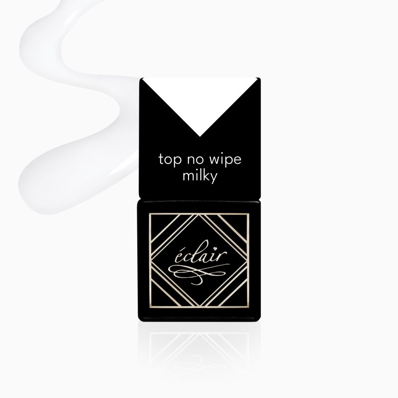 mleczny top hybrydowy Top No Wipe Milky 7ml Eclair Nail mleczny top hybrydowy Top No Wipe Milky 7ml Eclair Nail - zdjęcie 1