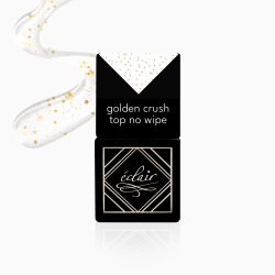 top hybrydowy ze złotymi drobinkami Golden Crush 7ml Eclair Nail