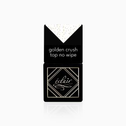 butelka topy hybrydowego ze złotymi drobinkami Golden Crush Top No Wipe 7ml Eclair