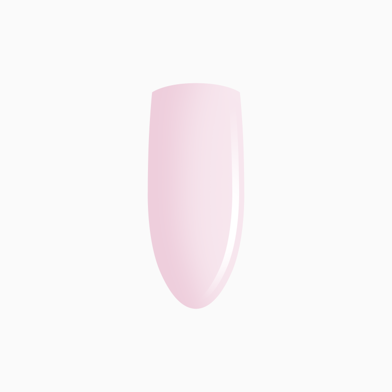 odcień różowego topu hybrydowego do paznokci Eclair Top No Wipe Rose 7ml