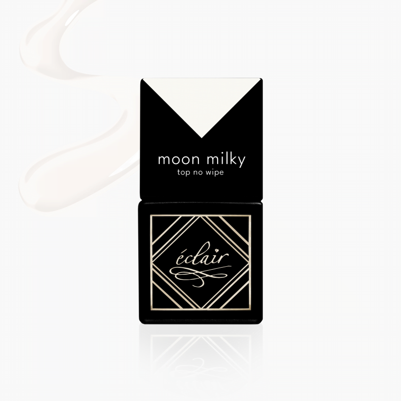 MOON MILKY Top No Wipe 7ml - top hybrydowy - zdjęcie 1
