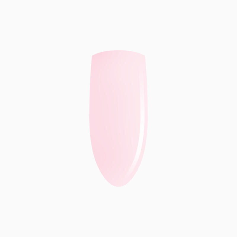 odcień różowego topu hybrydowego do paznokci Eclair Top No Wipe Rose 7ml