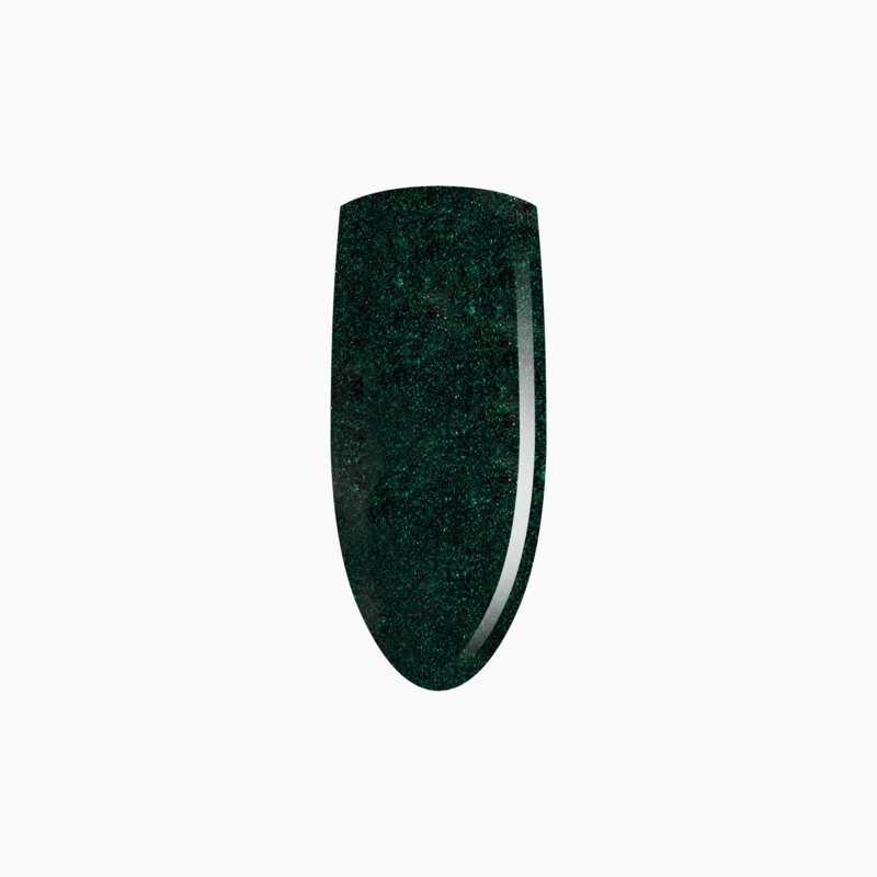 brokatowy zielony lakier hybrydowy 777 Eclair Nail 7ml - zdjęcie 4
