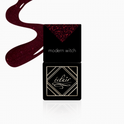 Wiśniowy lakier hybrydowy Modern Witch 7ml z drobinką | Sklep Eclair Nail