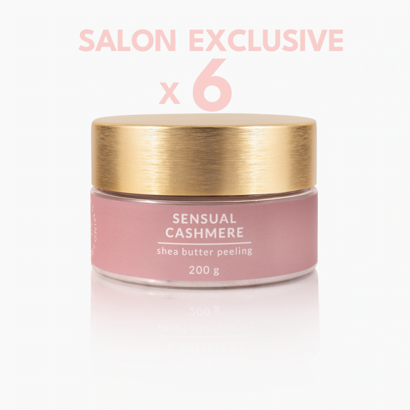 Zestaw 6 x peeling do ciała Sensual Cashmere SHEA BUTTER PEELING 200g - zdjęcie 1