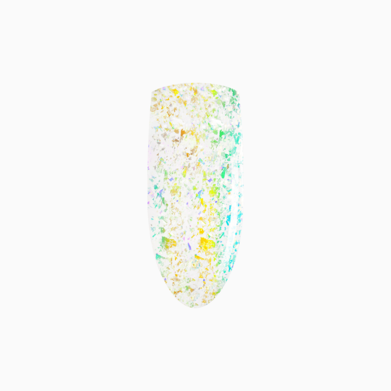 transparentny żel w butelce z drobinkami Click Gel Ariel 14ml Eclair Nail