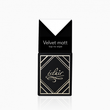 VELVET MATT Top No Wipe 14ml - matowy top hybrydowy - zdjęcie 1